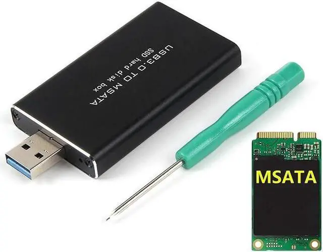 Main image of MSATA to USB 5Gbps USB 3.0 to mSATA SSD Enclosure USB3.0 to mSATA Case Hard Disk Adapter M2 SSD External HDD Mobile Box HDD Case