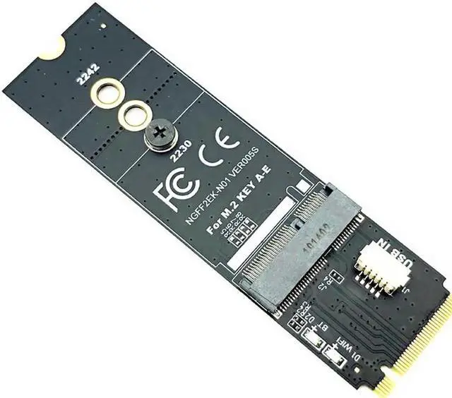Alt view image 2 of 7 - M.2 M-Key to A + E Key NGFF Slot Wifi Wireless Network Card M.2 NGFF PCI Express to E Key Card M-Key to A-E Key M.2 Wifi Adapter