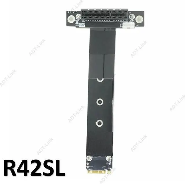 Alt view image 2 of 2 - PCIe x4 3.0 Extension Cable PCI Express 4x To M.2 NVMe M Key 2280 Riser Card Gen3.0 Extender Line 32G/bps Other