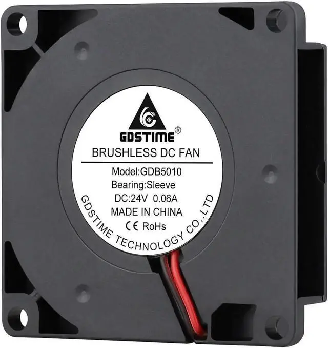 Alt view image 4 of 5 - 5010 DC Blower Fan 5V 12V 24V 50x50x10mm Ultra-Thin Brushless Blower Fan Quiet 50MM Cooler Cooling Fan Blower Fan