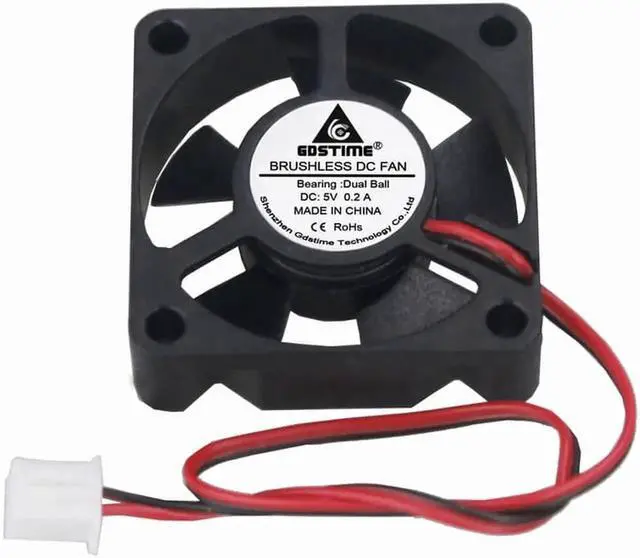 Alt view image 5 of 5 - DC 5V 12V 24V Fan 3.5cm 35mm 3510 35x35x10mm Ultrathin Brushless Axial Cooling Fan 3510 Fan XH2.54 Dual Ball