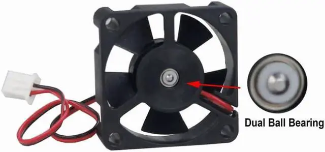 Alt view image 3 of 5 - DC 5V 12V 24V Fan 3.5cm 35mm 3510 35x35x10mm Ultrathin Brushless Axial Cooling Fan 3510 Fan XH2.54 Dual Ball