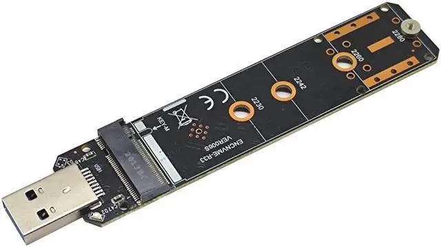 Alt view image 5 of 7 - USB Adapter M.2 NVMe to USB 3.1 SSD Adapter 10Gbps USB3.1 Gen 2 RTL9210 Chips For M Key M2 NVMe 2230 2242 2260 2280 M.2 SSD