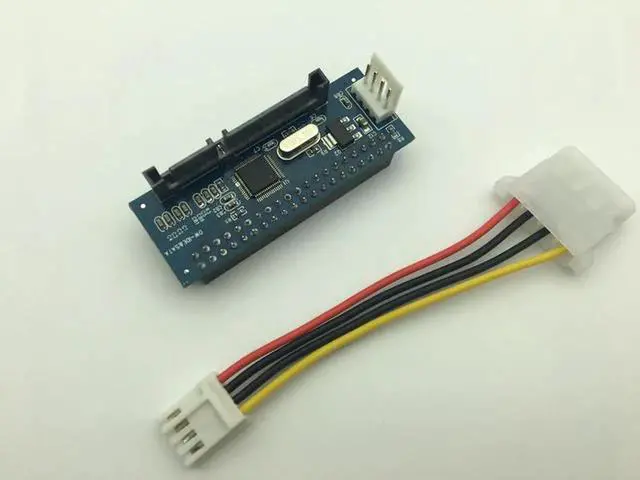 Alt view image 4 of 7 - 40-Pin 3.5" IDE Female to SATA 7+15Pin 22-Pin Male 20330 Chipset Adapter Converter Hard Disk Drive Connector PATA TO SATA Card