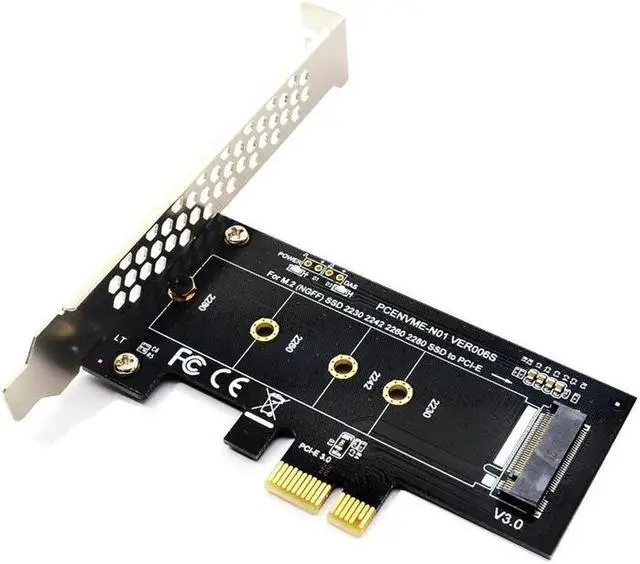 Main image of PCIE to M2 Adapter PCI Express 3.0 x1 to NVME SSD M2 PCIE Raiser Adapter Support 2230 2242 2260 2280 M.2 SSD