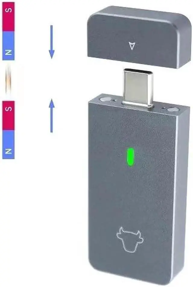 Alt view image 2 of 7 - M.2 NVMe 2230 SSD Enclosure Case USB A USB C Adapter 10Gbps USB3.2 Gen2 Portable Box for M2 2230 NVMe