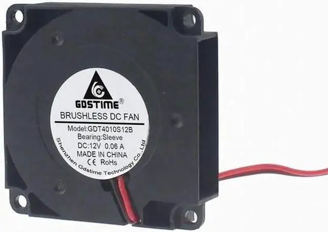 Alt view image 2 of 5 - 2Pcs 4010 DC Blower Fan 5V 12V 24V 40x40x10mm Miniature Ultra-Thin Blower 3D Printer Fan 40MM Cooler Cooling Fan Blower Fan