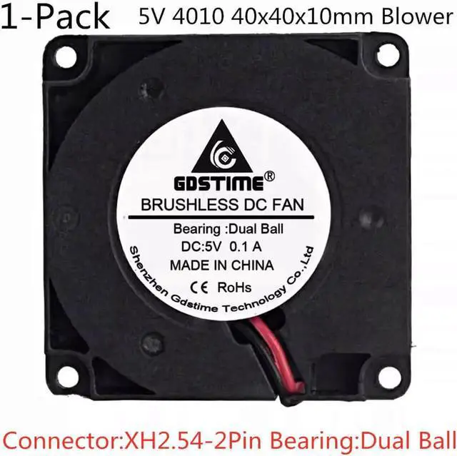 Main image of 2Pcs 4010 DC Blower Fan 5V 12V 24V 40x40x10mm Miniature Ultra-Thin Blower 3D Printer Fan 40MM Cooler Cooling Fan Blower Fan