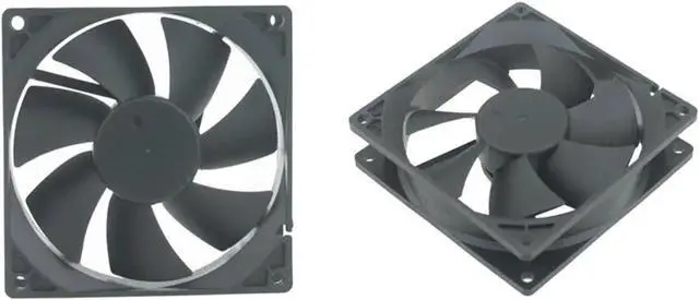 Alt view image 3 of 5 - 2PCS DC 5V 12V 24V Fan 9cm 92mm 9225 92x92x25mm Ultrathin Brushless Axial Cooling Fan 9225 Fan 2Pin USB Fan Grill Net