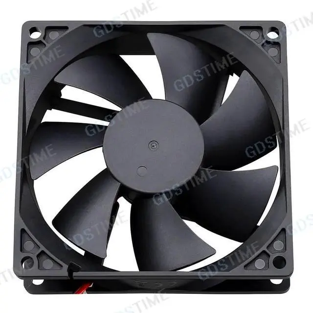 Alt view image 5 of 5 - 2PCS DC 5V 12V 24V Fan 9cm 92mm 9225 92x92x25mm Ultrathin Brushless Axial Cooling Fan 9225 Fan 2Pin USB Fan Grill Net