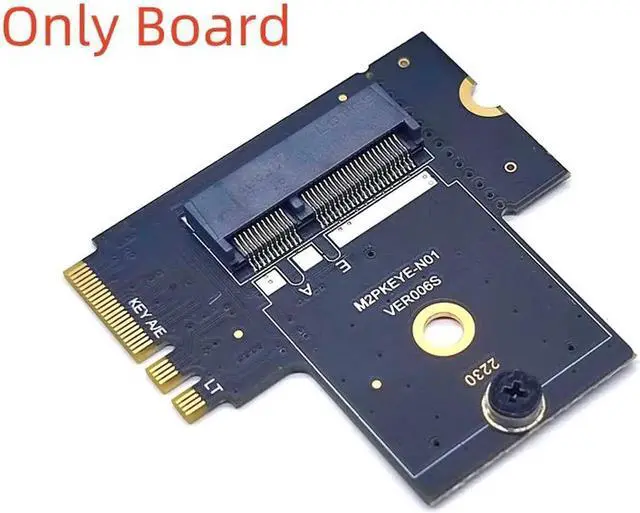 Main image of M.2 Key A+E Riser Converter Adapter M2 NGFF Key A/E to A/E Extension Board for M.2 Key A+E SATA 3.0 6Gbps SSD HDD Expansion Card
