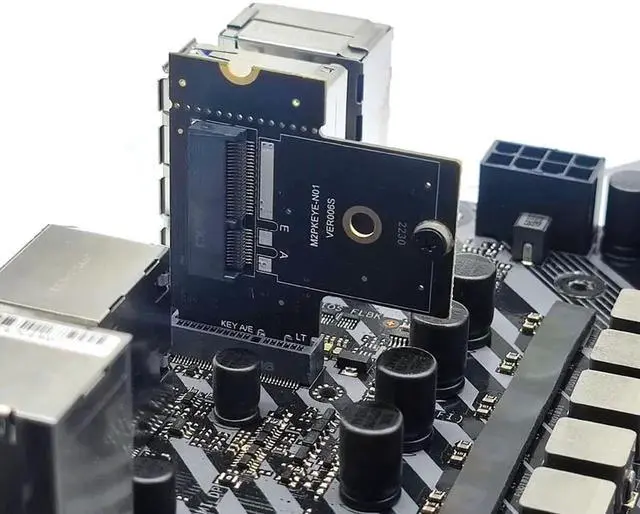 Alt view image 2 of 7 - M.2 Key A+E Riser Converter Adapter M2 NGFF Key A/E to A/E Extension Board for M.2 Key A+E SATA 3.0 6Gbps SSD HDD Expansion Card