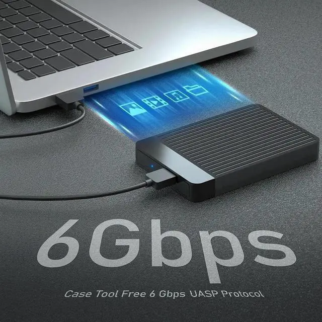 Alt view image 2 of 5 - 2.5 inch USB3.0 Hard Drive Case External hd case enclosur2.5 inch USB3.0 Hard Drive Case External hd case enclosure usb to sata harde usb to sata hard drive box pocket for hdd 2 5 ssd notebook adapter