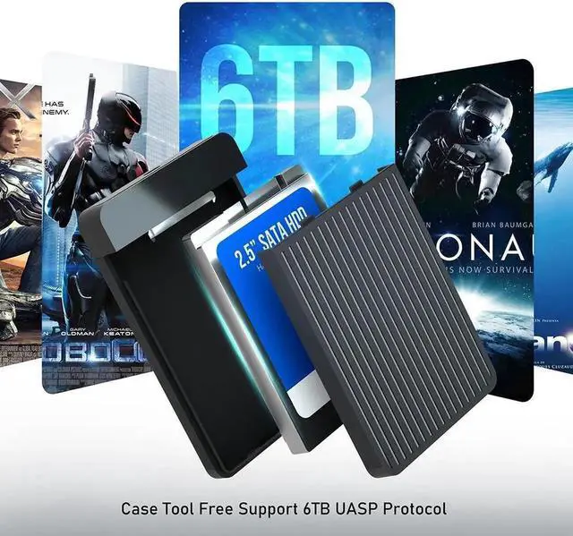 Alt view image 5 of 5 - 2.5 inch USB3.0 Hard Drive Case External hd case enclosur2.5 inch USB3.0 Hard Drive Case External hd case enclosure usb to sata harde usb to sata hard drive box pocket for hdd 2 5 ssd notebook adapter