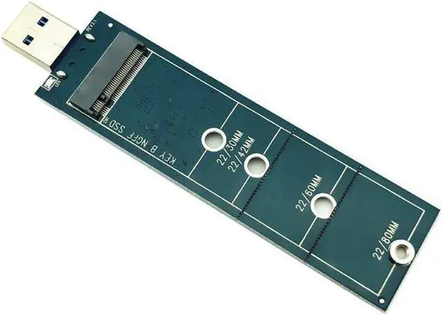 Alt view image 2 of 7 - M2 SSD Adapter M.2 USB Adapter M2 to USB3.0 6Gb Riser Converter for 2230 2242 2260 2280 B+M Key NGFF M.2 SATA SSD