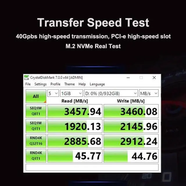 Alt view image 2 of 7 - M.2 NVME SSD to PCIe 4.0 Adapter Card 64Gbps M-Key PCIe4.0 X1 X4 For Desktop PC PCI-E GEN4 Full Speed N/A