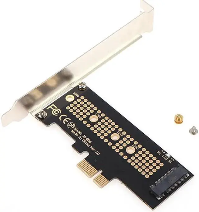 Alt view image 7 of 7 - M.2 NVME SSD to PCIe 4.0 Adapter Card 64Gbps M-Key PCIe4.0 X1 X4 For Desktop PC PCI-E GEN4 Full Speed N/A