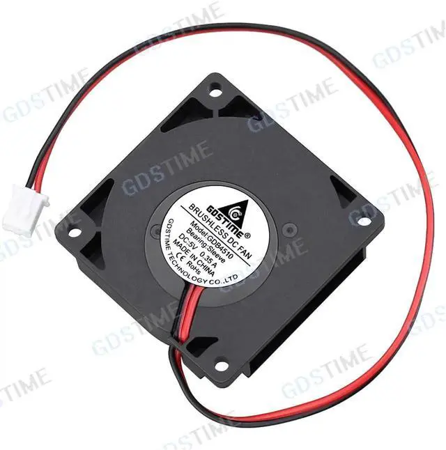 Alt view image 3 of 4 - 2PCS 4510 DC Blower Fan 5V 12V 24V 45x45x10mm Miniature Ultra-Thin Brushless Blower Fan Turbofan 45MM Cooler Cooling Fan Blower Fan