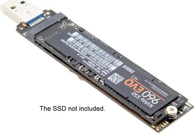 Alt view image 2 of 7 - M.2 NVME SSD to USB 3.1 Adapter PCI-E to USB-A 3.0 Internal Converter Card 10Gbps USB3.1 Gen 2