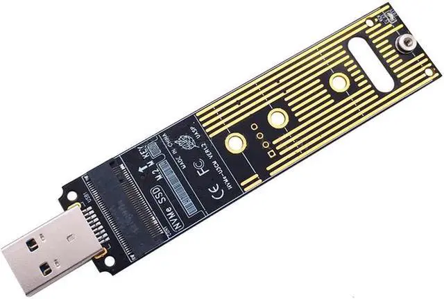 Alt view image 7 of 7 - M.2 NVME SSD to USB 3.1 Adapter PCI-E to USB-A 3.0 Internal Converter Card 10Gbps USB3.1 Gen 2
