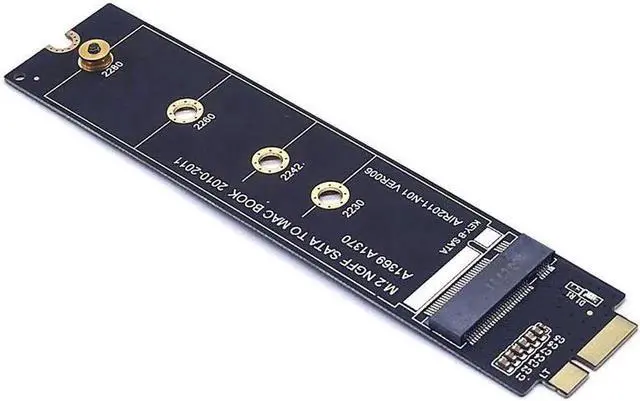 Alt view image 5 of 7 - For Macbook SSD Adapter 2010 2011 MacBook Air A1369 A1370 M2 SSD Converter Card Adapter Support 2230 2242 2260 2280 M2 SSD