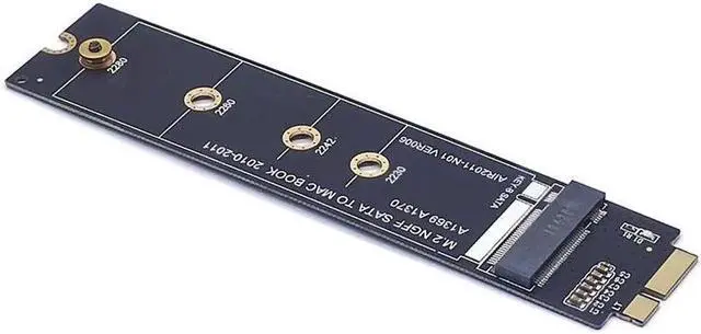 Alt view image 3 of 7 - For Macbook SSD Adapter 2010 2011 MacBook Air A1369 A1370 M2 SSD Converter Card Adapter Support 2230 2242 2260 2280 M2 SSD