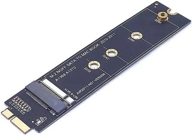 Main image of For Macbook SSD Adapter 2010 2011 MacBook Air A1369 A1370 M2 SSD Converter Card Adapter Support 2230 2242 2260 2280 M2 SSD