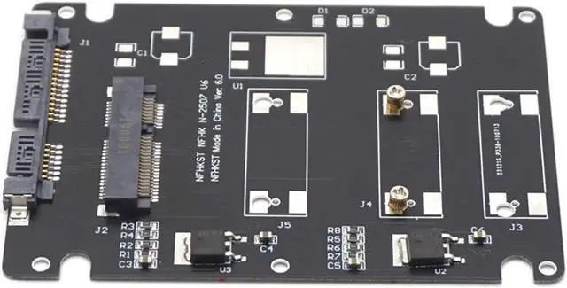 Main image of mSATA to SATA SSD Enclosure mSATA to 2.5 SATA Adapter Solid State Drives SSD Hard Drive Converter to SATA 3.0 Card with Case Box