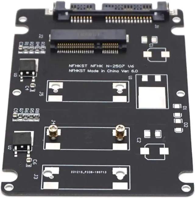 Alt view image 4 of 7 - mSATA to SATA SSD Enclosure mSATA to 2.5 SATA Adapter Solid State Drives SSD Hard Drive Converter to SATA 3.0 Card with Case Box