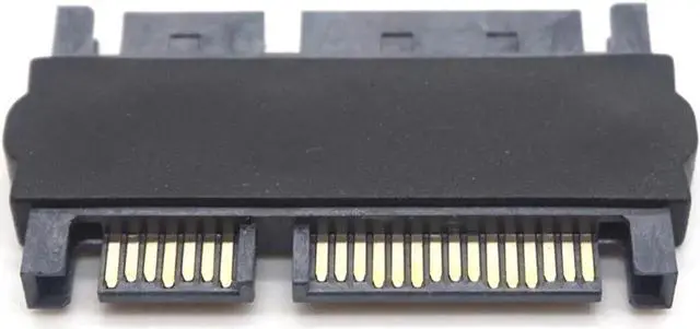 Alt view image 3 of 6 - 22Pin SATA Male to SATA Male Adapter Converter 7+15Pin for Desktop Laptop Hard Disk Drive