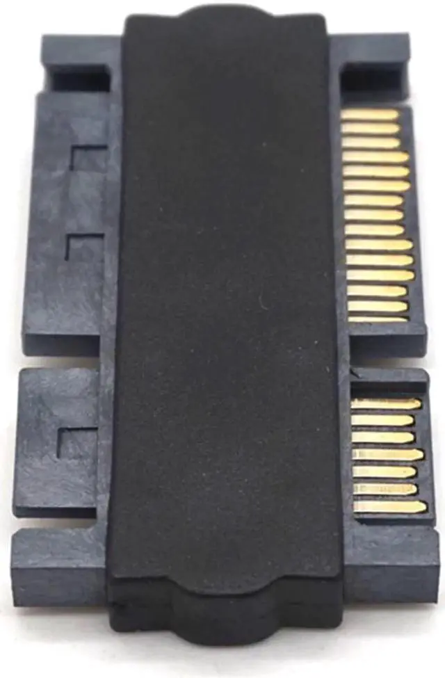 Alt view image 4 of 6 - 22Pin SATA Male to SATA Male Adapter Converter 7+15Pin for Desktop Laptop Hard Disk Drive