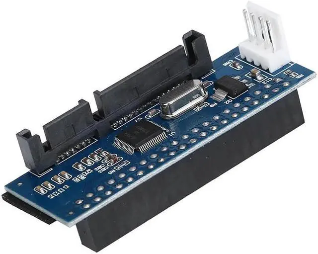 Alt view image 3 of 6 - IDE to SATA Adapter HDD 3.5 IDE to SATA Hard Disk Converter PATA IDE 39/40Pin to SATA 22Pin Hard Drive Connector with Data Cable