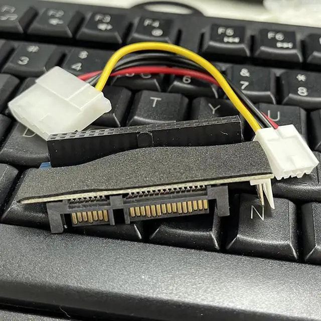 Alt view image 5 of 6 - IDE to SATA Adapter HDD 3.5 IDE to SATA Hard Disk Converter PATA IDE 39/40Pin to SATA 22Pin Hard Drive Connector with Data Cable