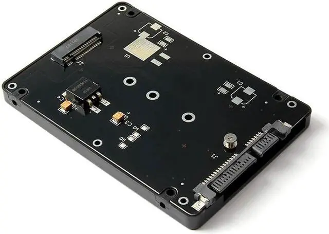 Alt view image 3 of 5 - M2 SATA SSD External Case 2.5inch NGFF SATA-base SSD Converter Adapter Case B+M Key Socket 2 M.2 SATA Adapter Card For E431 E531 White
