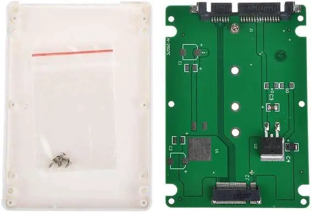 Alt view image 4 of 5 - M2 SATA SSD External Case 2.5inch NGFF SATA-base SSD Converter Adapter Case B+M Key Socket 2 M.2 SATA Adapter Card For E431 E531 White