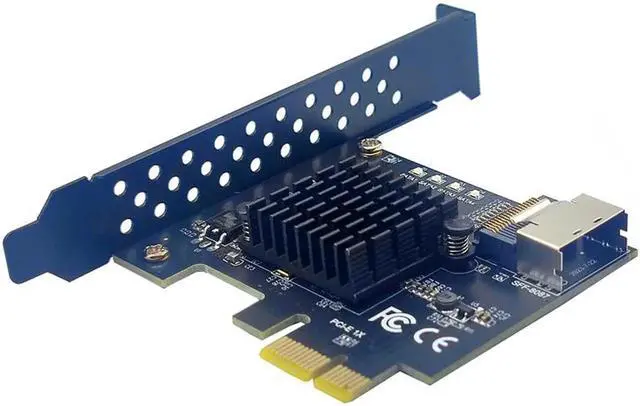 Alt view image 4 of 6 - PCIE to Mini SAS SFF-8087 Expansion Card Support 4 Port SATA 3.0 6Gbps HDD SSD SFF8087 to PCI Express X1 Adapter SATA Controller N/A