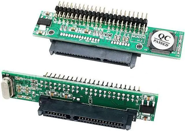 Alt view image 2 of 5 - Sata to IDE Adapter Converter Card 2.5 Sata Female to 2.5 inch IDE Male 44pin Port 1.5Gbs Support ATA 133 100 HDD CD DVD Adapter Red