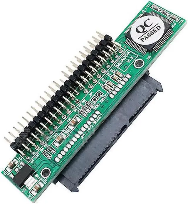 Alt view image 3 of 5 - Sata to IDE Adapter Converter Card 2.5 Sata Female to 2.5 inch IDE Male 44pin Port 1.5Gbs Support ATA 133 100 HDD CD DVD Adapter Red