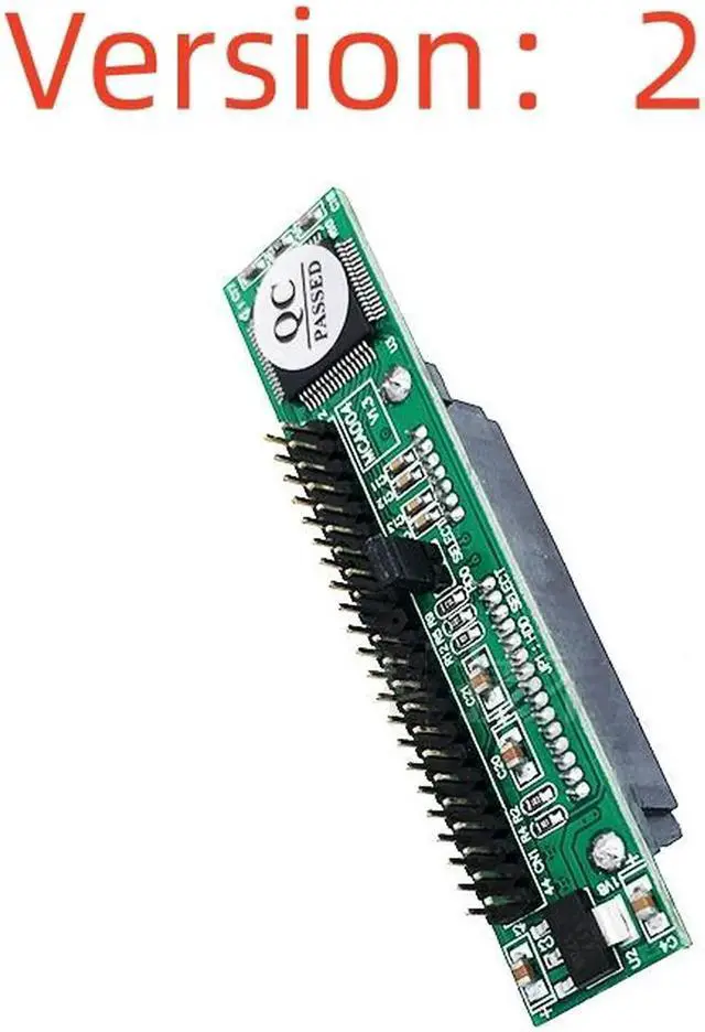 Main image of Sata to IDE Adapter Converter Card 2.5 Sata Female to 2.5 inch IDE Male 44pin Port 1.5Gbs Support ATA 133 100 HDD CD DVD Adapter Red
