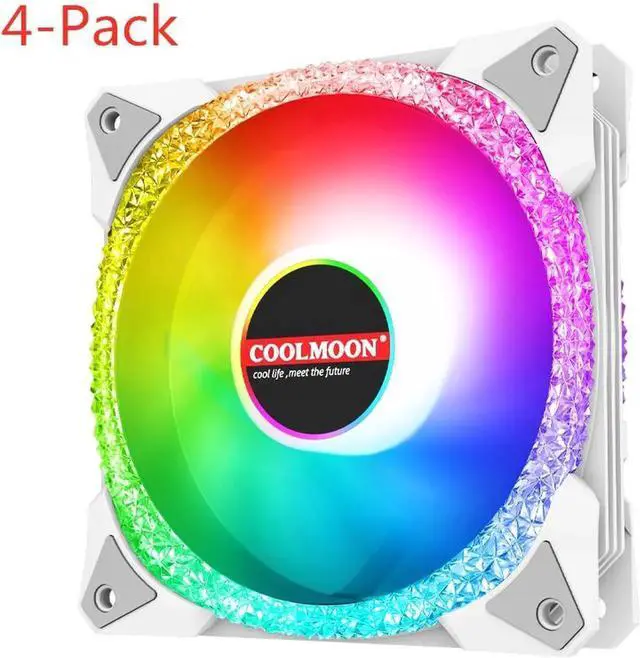 Main image of 120mm PC Computer Case Fan RGB Cooler Heatsink 12cm Aura Sync Silent Cooling Fan 6PIN Rainbow Music ARGB Controller