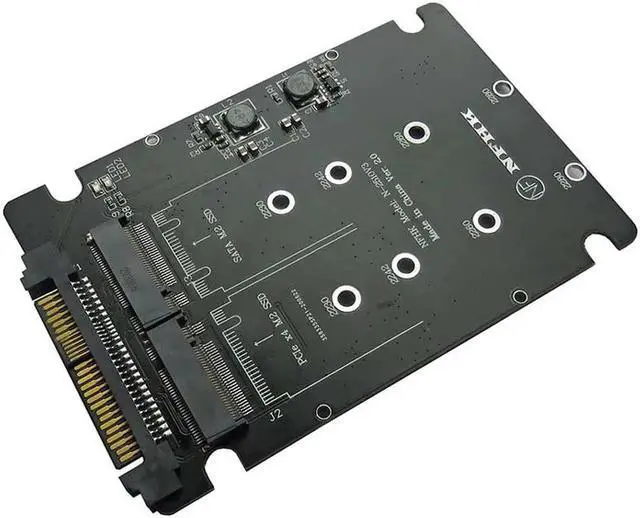Main image of NVME Adapter Riser M.2 SSD to U.2 Adapter 2in1 M.2 NVMe + M.2 SATA NGFF SSD to PCI-e U.2 SFF-8639 Adapter PCIe M2 Converter Card