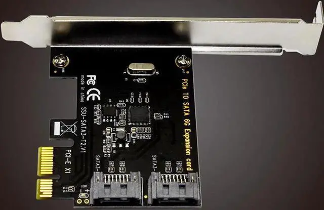 Alt view image 4 of 7 - SATA 3.0 SATA III 2-PORT Internal 6Gbps Ports to PCI-Expess Host Controller Card