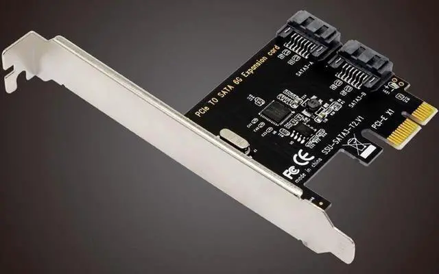 Alt view image 3 of 7 - SATA 3.0 SATA III 2-PORT Internal 6Gbps Ports to PCI-Expess Host Controller Card