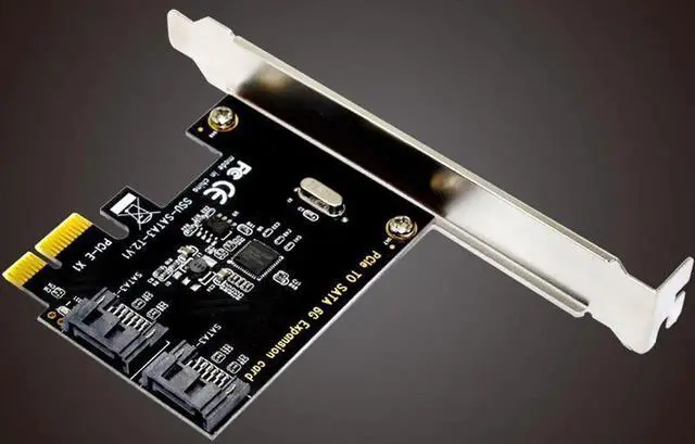 Alt view image 7 of 7 - SATA 3.0 SATA III 2-PORT Internal 6Gbps Ports to PCI-Expess Host Controller Card