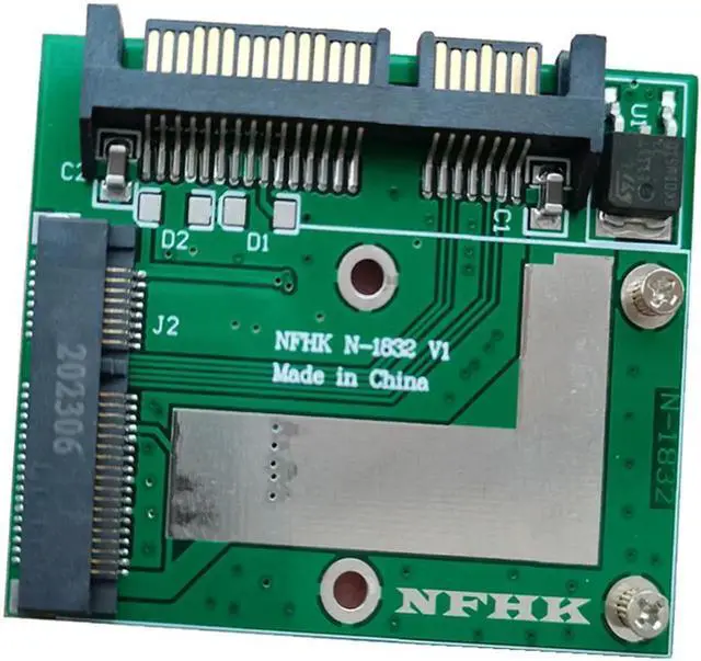 Alt view image 2 of 7 - mSATA SSD to 2.5'' SATA III 6.0Gbps Adapter Converter Riser Card Module Board Mini PCIE SSD Adapter Expansion Card for Laptop PC