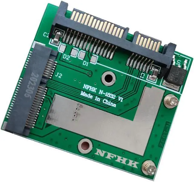 Alt view image 3 of 7 - mSATA SSD to 2.5'' SATA III 6.0Gbps Adapter Converter Riser Card Module Board Mini PCIE SSD Adapter Expansion Card for Laptop PC