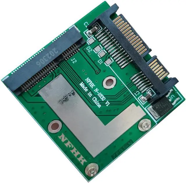Alt view image 6 of 7 - mSATA SSD to 2.5'' SATA III 6.0Gbps Adapter Converter Riser Card Module Board Mini PCIE SSD Adapter Expansion Card for Laptop PC