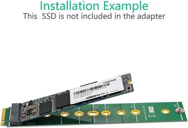 Alt view image 3 of 7 - M.2 NGFF B Key SSD Adapter Converter Riser Board Key-B to Key-B Convert Card Expansion Slot for 2230 2242 2260 2280 M.2 SATA SSD