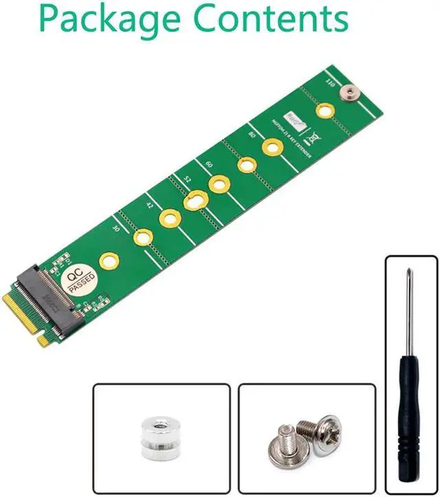 Alt view image 7 of 7 - M.2 NGFF B Key SSD Adapter Converter Riser Board Key-B to Key-B Convert Card Expansion Slot for 2230 2242 2260 2280 M.2 SATA SSD