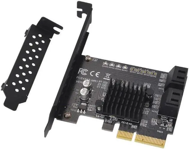 Alt view image 2 of 6 - Marvell 88SE9230 Chip SATA/PCIE Raid Controller SATA PCIE SATA Raid Card PCI-E SATA Raid PCI Express 4X with Low Profile Bracket